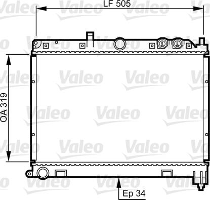 Valeo 731412 - Radiators, Motora dzesēšanas sistēma xparts.lv