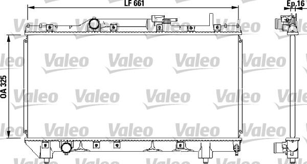 Valeo 731565 - Radiators, Motora dzesēšanas sistēma xparts.lv
