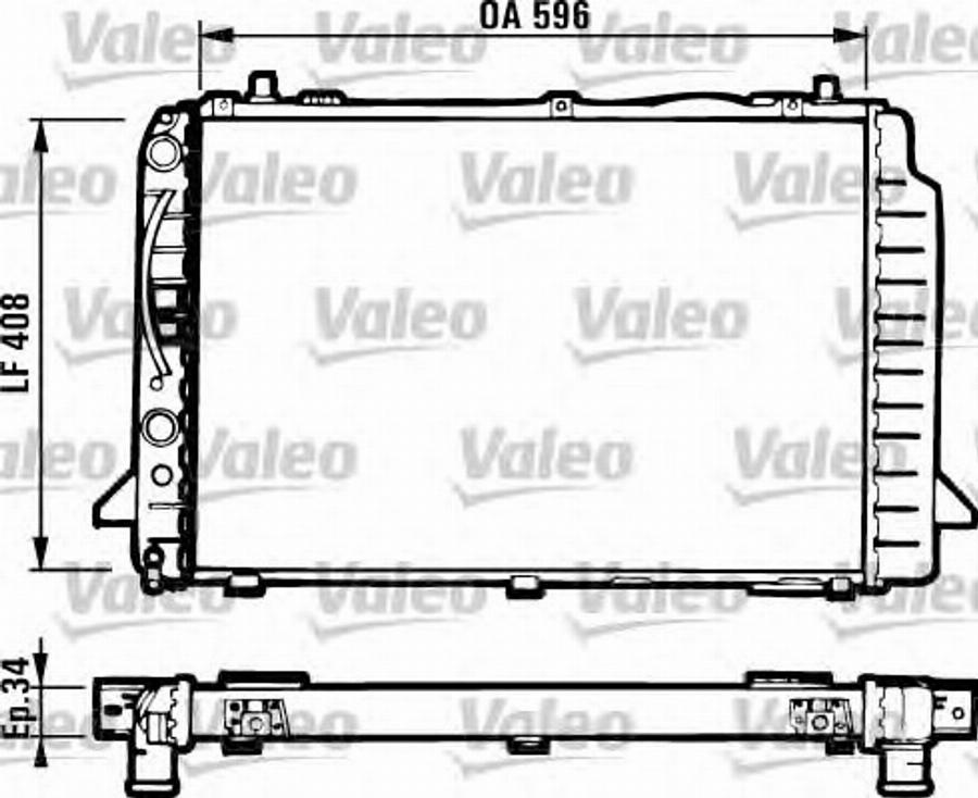 Valeo 731502 - Radiators, Motora dzesēšanas sistēma xparts.lv