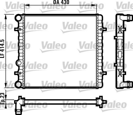 Valeo 731607 - Радиатор, охлаждение двигателя xparts.lv