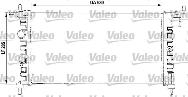 Valeo 731013 - Radiatorius, variklio aušinimas xparts.lv