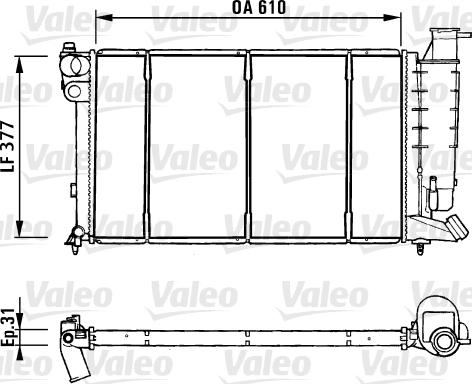 Valeo 731181 - Radiators, Motora dzesēšanas sistēma xparts.lv