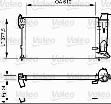 Valeo 731176 - Radiator, engine cooling xparts.lv