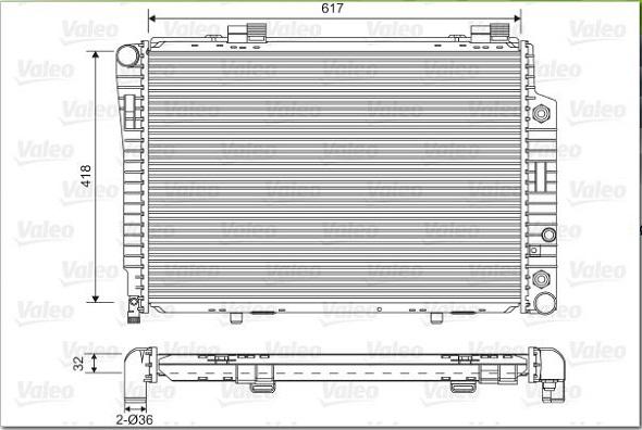 Valeo 731805 - Radiators, Motora dzesēšanas sistēma xparts.lv
