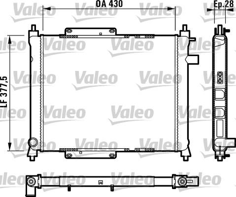Valeo 731815 - Radiators, Motora dzesēšanas sistēma xparts.lv