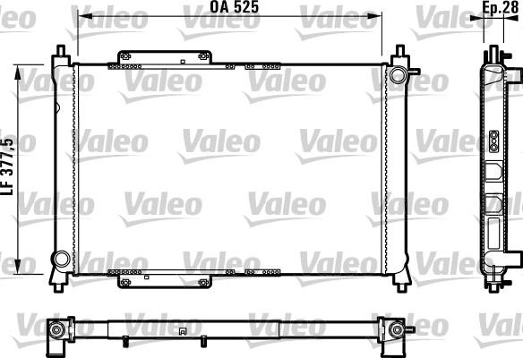 Valeo 731816 - Radiators, Motora dzesēšanas sistēma xparts.lv