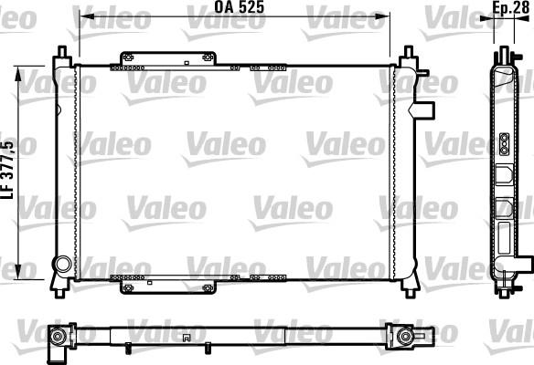 Valeo 731818 - Radiators, Motora dzesēšanas sistēma xparts.lv