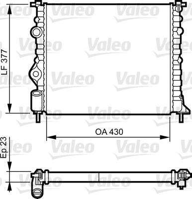 Valeo 731378 - Radiators, Motora dzesēšanas sistēma xparts.lv