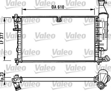 Valeo 731296 - Radiator, engine cooling xparts.lv