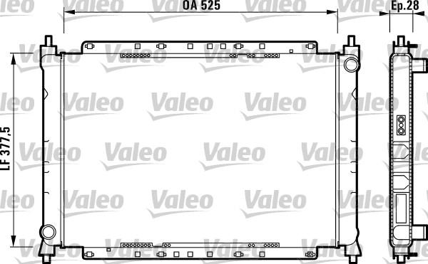 Valeo 731209 - Radiators, Motora dzesēšanas sistēma xparts.lv