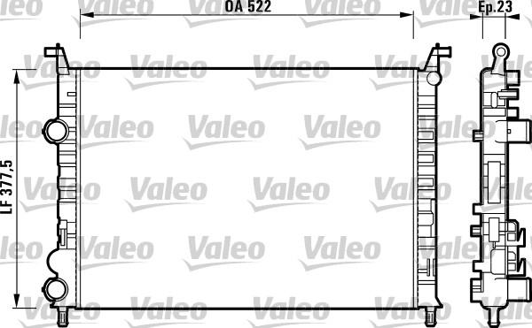 Valeo 732948 - Radiator, engine cooling xparts.lv