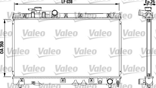 Valeo 732542 - Radiators, Motora dzesēšanas sistēma xparts.lv