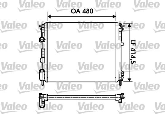 Valeo 732621 - Radiators, Motora dzesēšanas sistēma xparts.lv