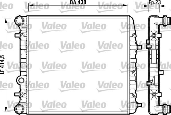 Valeo 732863 - Radiators, Motora dzesēšanas sistēma xparts.lv