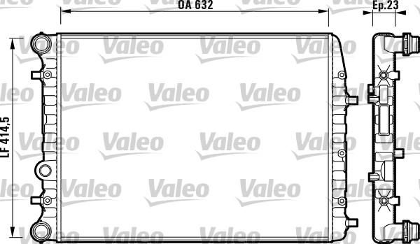 Valeo 732862 - Radiators, Motora dzesēšanas sistēma xparts.lv