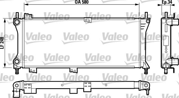Valeo 732792 - Radiatorius, variklio aušinimas xparts.lv
