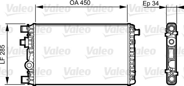 Valeo 732789 - Radiators, Motora dzesēšanas sistēma xparts.lv