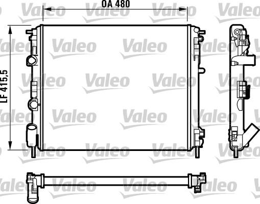 Valeo 732720 - Radiators, Motora dzesēšanas sistēma xparts.lv