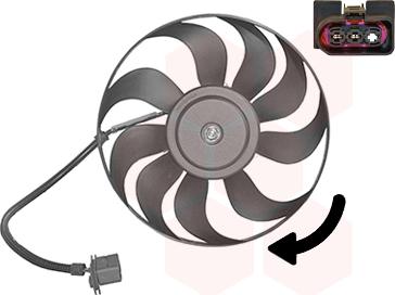 Van Wezel 4933746 - Fan, radiator xparts.lv