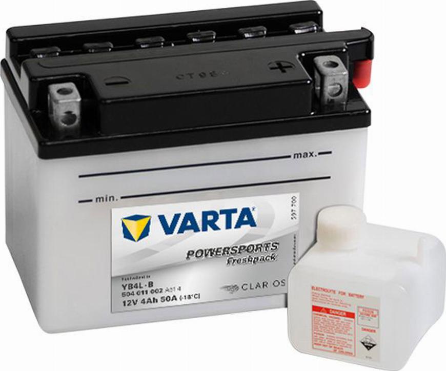 Varta 504011002 - Starter Battery xparts.lv