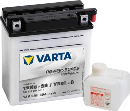 Varta 505012003A514 - Стартерная аккумуляторная батарея, АКБ xparts.lv