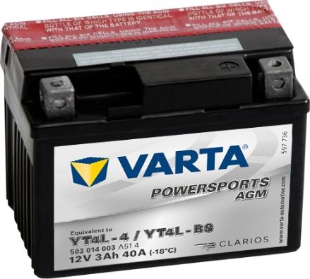 Varta 503014003A514 - Startera akumulatoru baterija xparts.lv