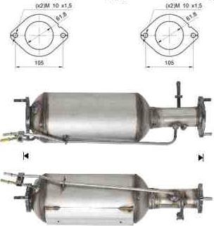 VEGAZ FK-864 - Soot / Particulate Filter, exhaust system xparts.lv