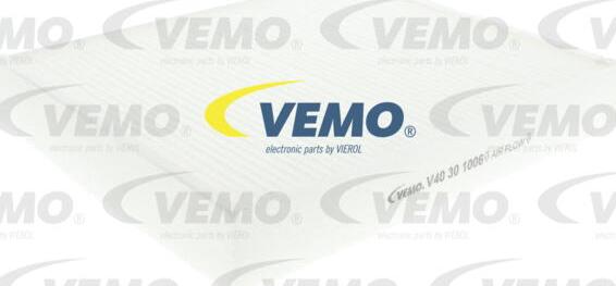Vemo V40-30-1006 - Filter, interior air xparts.lv