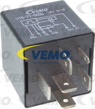 Vemo V15-71-0025 - Relay, wipe / wash interval xparts.lv
