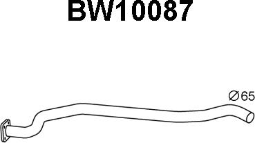 Veneporte BW10087 - Exhaust Pipe xparts.lv