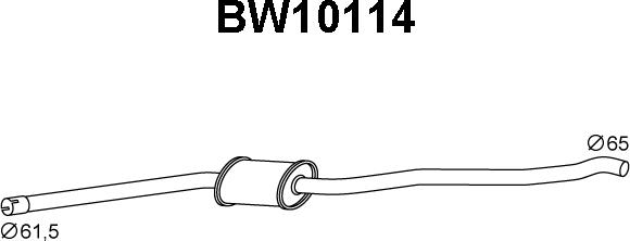 Veneporte BW10114 - Front Silencer xparts.lv