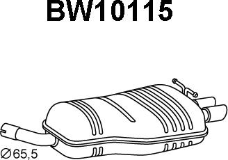 Veneporte BW10115 - End Silencer xparts.lv