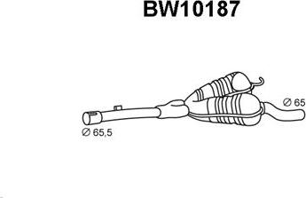 Veneporte BW10187 - Middle Silencer xparts.lv