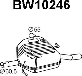 Veneporte BW10246 - End Silencer xparts.lv