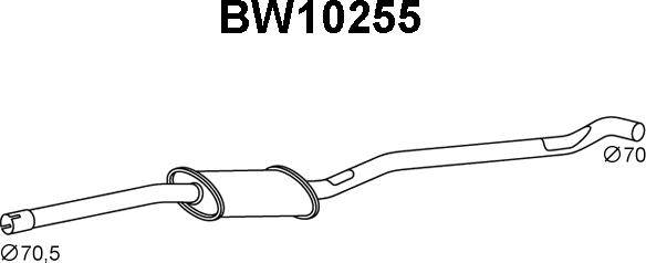 Veneporte BW10255 - Front Silencer xparts.lv