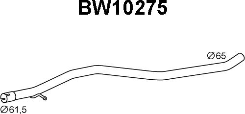 Veneporte BW10275 - Exhaust Pipe xparts.lv