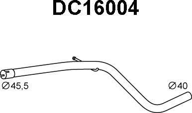 Veneporte DC16004 - Izplūdes caurule xparts.lv