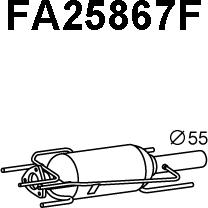 Veneporte FA25867F - Nosēdumu / Daļiņu filtrs, Izplūdes gāzu sistēma xparts.lv