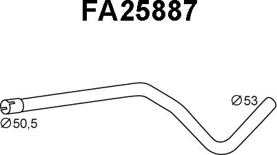 Veneporte FA25887 - Izplūdes caurule xparts.lv