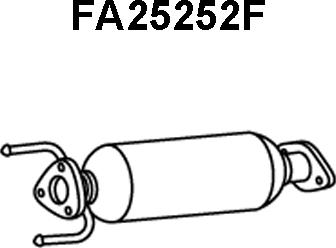 Veneporte FA25252F - Nosēdumu / Daļiņu filtrs, Izplūdes gāzu sistēma xparts.lv