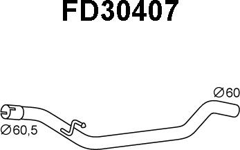 Veneporte FD30407 - Izplūdes caurule xparts.lv