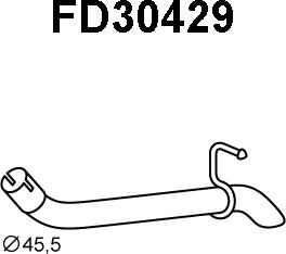 Veneporte FD30429 - Izplūdes caurule xparts.lv