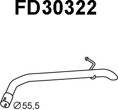 Veneporte FD30322 - Izplūdes caurule xparts.lv