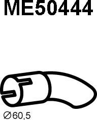 Veneporte ME50444 - Труба выхлопного газа xparts.lv
