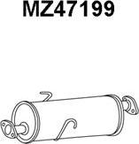 Veneporte MZ47199 - Izplūdes gāzu trokšņa slāpētājs (pēdējais) xparts.lv