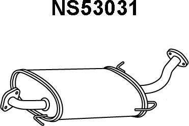 Veneporte NS53031 - Izplūdes gāzu priekšslāpētājs xparts.lv