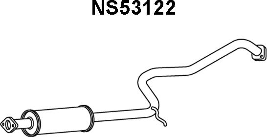 Veneporte NS53122 - Vidējais izpl. gāzu trokšņa slāpētājs xparts.lv
