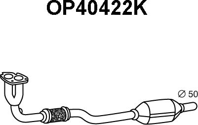 Veneporte OP40422K - Katalizators xparts.lv