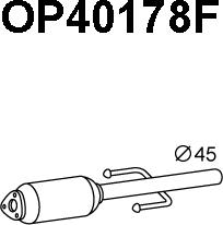 Veneporte OP40178F - Nosēdumu / Daļiņu filtrs, Izplūdes gāzu sistēma xparts.lv
