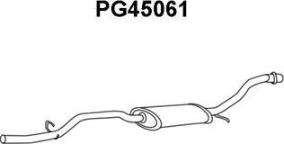 Veneporte PG45061 - Средний глушитель выхлопных газов xparts.lv